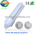 Shenzhen 130lm/w 2 pin 4 pin G24 pl 13w led lamp